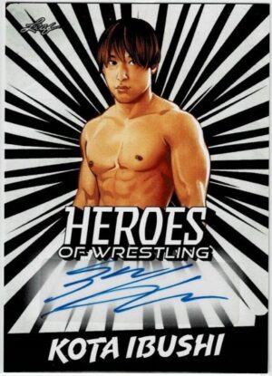 飯伏幸太 23 Leaf Heroes Of Wrestling 直筆サインカード