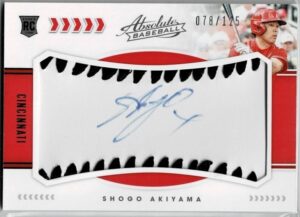 秋山翔吾 20 Panini Absolute 125枚限定直筆サインカード